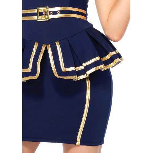  할로윈 용품Leg Avenue Womens 3 Piece Friendly Skies Flight Attendant Costume