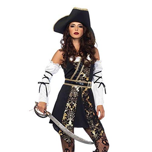  할로윈 용품Leg Avenue Womens Black Sea Sexy Buccaneer Pirate Costume