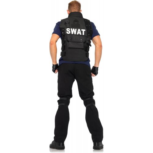  할로윈 용품Leg Avenue Mens 4 Piece SWAT Costume