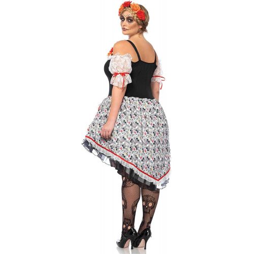  할로윈 용품Leg Avenue Womens Day of The Dead Sugar Skull Costume