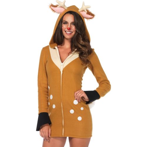  할로윈 용품Leg Avenue Womens Hooded Cozy Fawn Halloween Costume