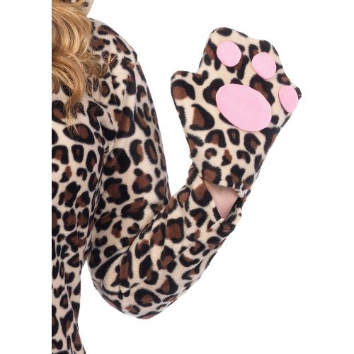  할로윈 용품Leg Avenue Womens Cozy Leopard Hooded Dress Costume