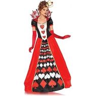 Leg Avenue Womens Wonderland Queen of Hearts Halloween Costume