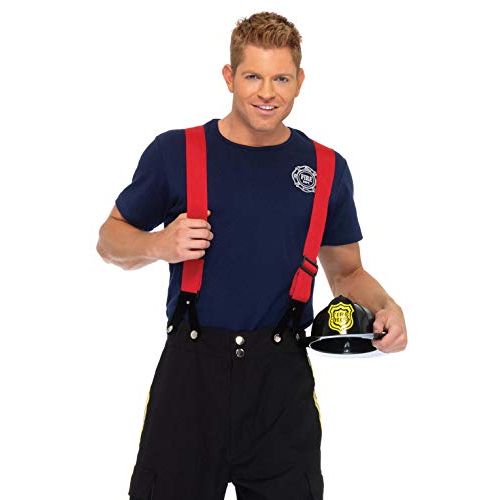  할로윈 용품Leg Avenue Mens 3 Piece Fire Captain Costume