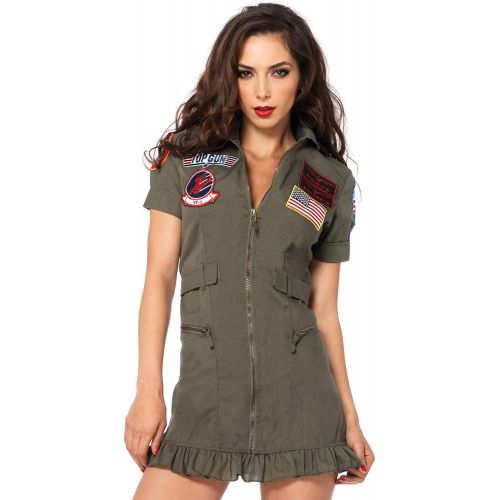  할로윈 용품Leg Avenue Womens Licensed Top Gun Flight Dress Costume