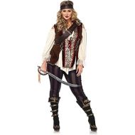 Leg Avenue Womens Plus Size Pirate Captain Costume