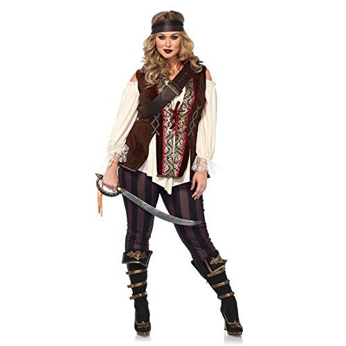  할로윈 용품Leg Avenue Womens Plus Size Pirate Captain Costume