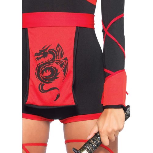  할로윈 용품Leg Avenue Dragon Ninja Set-Sexy Romper and Face Mask Halloween Costume for Women