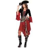 Leg Avenue Womens 2 Piece Cruel Seas Captain Pirate Costume