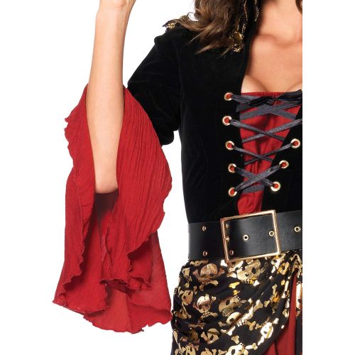  할로윈 용품Leg Avenue Womens 2 Piece Cruel Seas Captain Pirate Costume