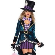 Leg Avenue Womens Delightful Mad Hatter Halloween Costume