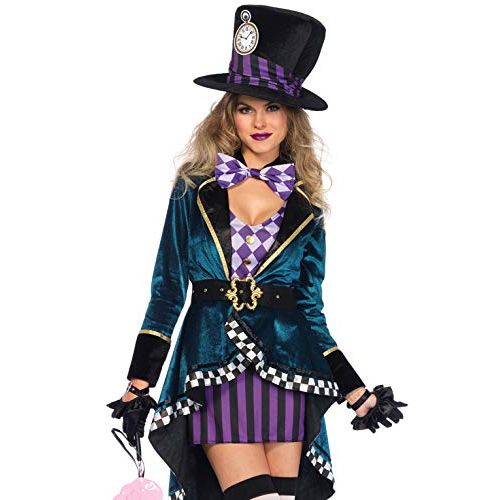  할로윈 용품Leg Avenue Womens Delightful Mad Hatter Halloween Costume