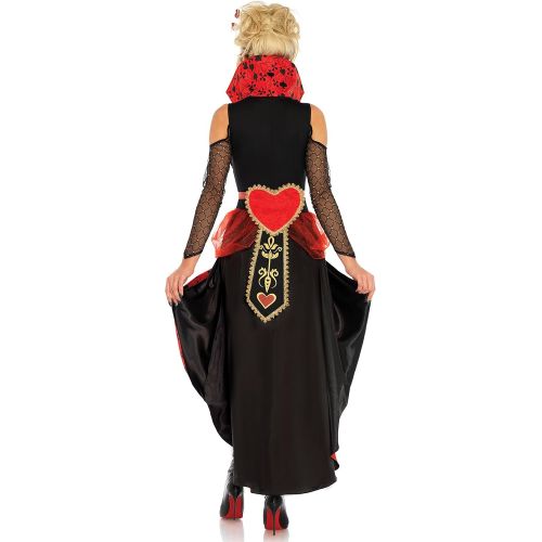  할로윈 용품Leg Avenue Womens Sexy Wonderland Rebel Queen Costume, Black/red, Large