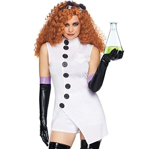  할로윈 용품Leg Avenue Womens 4 Pc Sexy Mad Scientist Costume