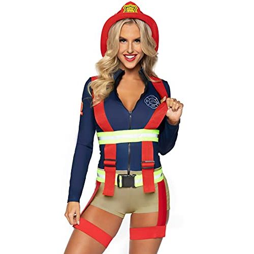  할로윈 용품Leg Avenue womens Hot Zone Honey Firefighter Costume