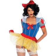 Leg Avenue Womens Sexy Miss Snow White Halloween Costume, Multi