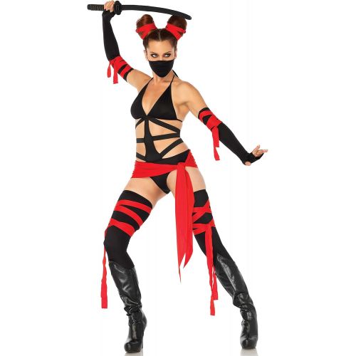  할로윈 용품Leg Avenue Womens 6 Pc Killer Ninja Costume