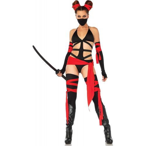  할로윈 용품Leg Avenue Womens 6 Pc Killer Ninja Costume