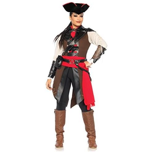  Leg+Avenue Leg Avenue Womens Assassins Creed 8 Piece Aveline Deluxe Costume Cosplay