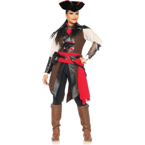  Leg+Avenue Leg Avenue Womens Assassins Creed 8 Piece Aveline Deluxe Costume Cosplay