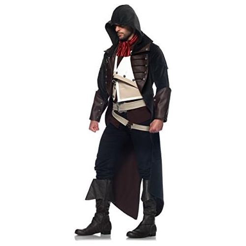  Leg+Avenue Leg Avenue Mens Assassins Creed 7 Piece Arno Deluxe Costume Cosplay