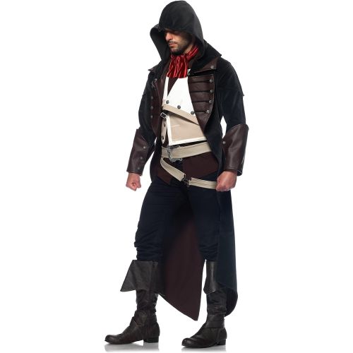  Leg+Avenue Leg Avenue Mens Assassins Creed 7 Piece Arno Deluxe Costume Cosplay