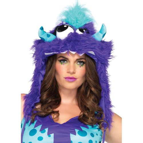  Leg+Avenue Leg Avenue Plus-Size Plus Size Dress with Tutu Skirt Furry Monster Hood