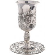 [아마존베스트]Legacy Judaica 818 Silver Plated Kiddush Cup