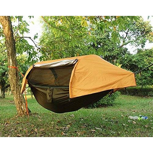  Legacy Premium Food Storage Camping Hammock Tent - Parachute Nylon - Portable, 1 Person Compact Backpacking - Outdoor & Emergency Gear - Tree Straps, Tie Ropes, Mosquito Net, Rain