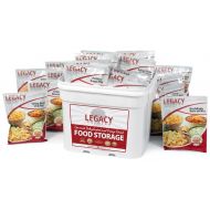 Legacy Premium Food Storage Long Term Dehydrated Food Storage - 120 Large Entree Servings - 29 Lbs- Disaster Prepper Freeze Dried Supply Kit - Individual Emergency Survival Meals