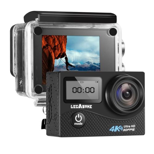  LegazoneSports Action Camera 12MP 1080P 2.0 LCD 170° Wide Angle Lens Waterproof Diving HD Camcorder Car DVR Dual Screen