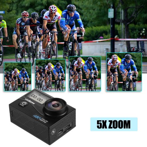  LegazoneSports Action Camera 12MP 1080P 2.0 LCD 170° Wide Angle Lens Waterproof Diving HD Camcorder Car DVR Dual Screen