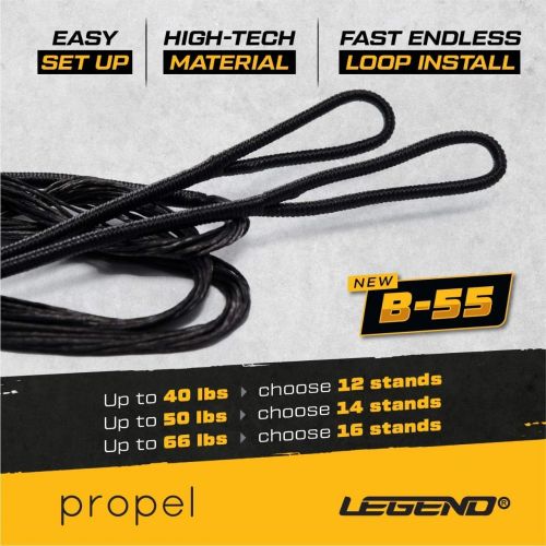  Legend - Recurve Bow String Traditional Bow String Dacron Bow String Replacement Recurve Bow Accessories Archery Equipment for Recurve Bow Bowstring AMO 48in to 66in 12-14-16 Stran