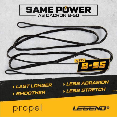  Legend - Recurve Bow String Traditional Bow String Dacron Bow String Replacement Recurve Bow Accessories Archery Equipment for Recurve Bow Bowstring AMO 48in to 66in 12-14-16 Stran