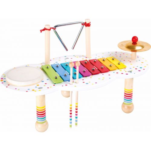  Legler Musical Instrument Kids Noisemaker Music Set Table Bells Drum Guitar Recorder