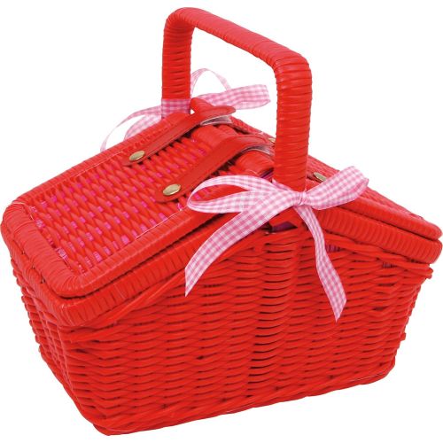  Legler Red Picnic Basket (Sarah) Set