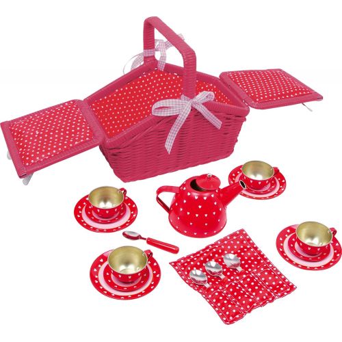  Legler Red Picnic Basket (Sarah) Set