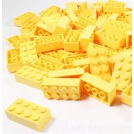 Lego LEGO BRICKS 200 x YELLOW 2x4 Pin - Taken From Brand New Sets
