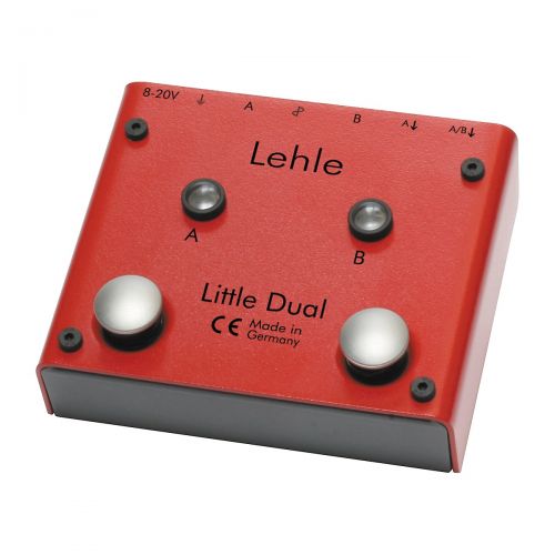  Lehle},description:The Lehle Little Dual amp switcher pedal routes your signal via gold-plated relays to Outputs A or B. Outputs A and B can feed 2 different amps simultaneously, s