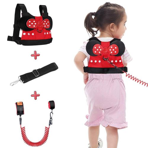  [아마존베스트]Lehoo Castle Toddler Leash for Walking, Toddler Safety Harnesses Leashes, Safety Harness for Kids, Anti Lost Wrist Link Safety Wrist Link for Toddlers Minnie