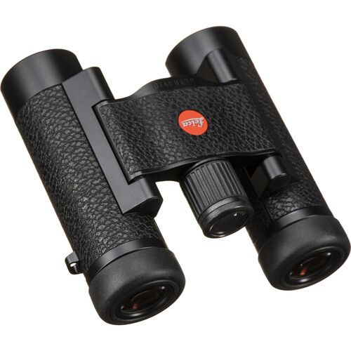  Leica 8x20 Ultravid Blackline Binoculars (Black with Black Leather)