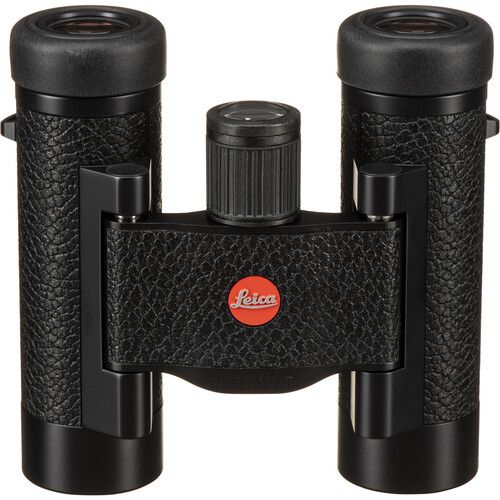  Leica 8x20 Ultravid Blackline Binoculars (Black with Black Leather)