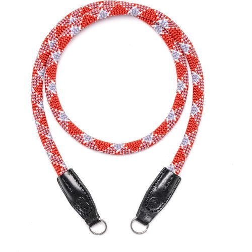  Leica Camera Rope Strap Created by COOPH for Leica Sony Canon Nikon DSLR Cameras Neck Strap Shoulder Strap Made from Climbing Rope Red Check 126 cm