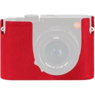 Leica Protector - Q (Typ 116), Leather, Black, no Embossing, red Hand Stitch