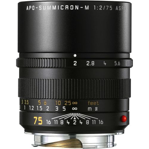  Leica 75mm f2 Summicron-M Aspherical Manual Focus Lens for M System (11637)