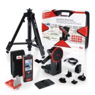 Leica Geosystems Leica DISTO S910 Pro Pack 984ft Range Laser Distance Measurer Pro Kit, Point to Point Measuring, Hard Case, TRI70 Tripod, FTA360S Adapter, Red/Black