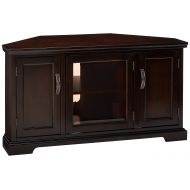 Leick Furniture Leick Riley Holliday Corner TV Stand with Storage, 46-Inch, Chocolate