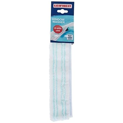  [아마존베스트]Leifheit Replacement Cover Window Washer M, Washer Cover with High Water and Dirt Absorption, Mop Cover with Velcro Fastening for Windows, Frames and Corners