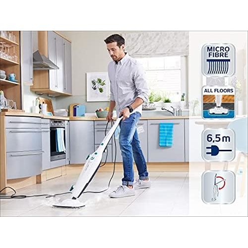  [아마존베스트]Leifheit CleanTenso Steam Cleaner, Steam Cleaner Mop Cover for Deep Pore Cleaning, Steam Mop Replacement with Velcro Underside