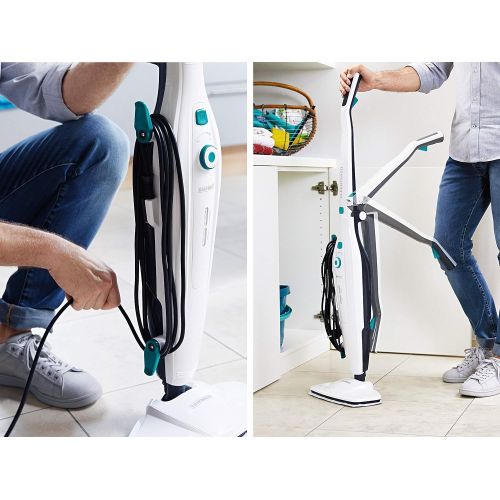  [아마존베스트]Leifheit CleanTenso Steam Cleaner, Steam Cleaner Mop Cover for Deep Pore Cleaning, Steam Mop Replacement with Velcro Underside